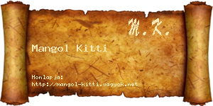 Mangol Kitti névjegykártya